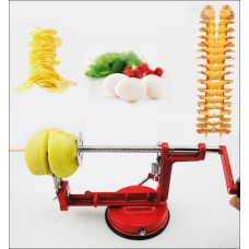 Машинка для спіральної нарізки картоплі Spiral Potato Slicer ∙ Картоплерізка ∙ Овочерізка ∙ Мультирізка спіраллю