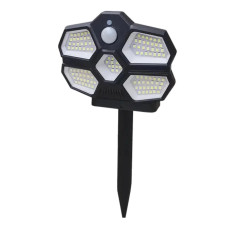 Вуличний світильник Solar Induction Lamp SH-580A • LED ліхтар із сонячною панеллю та датчиком руху