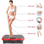 Віброплатформа для схуднення Minexo VIBRO SLIM SHAPER PRO RED з пультом ДУ та еспандерами
