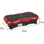 Віброплатформа для схуднення Minexo VIBRO SLIM SHAPER PRO RED з пультом ДУ та еспандерами
