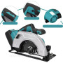Акумуляторна циркулярна пила Circular Saw X-510 48V з 2 АКБ • Бездротова дискова пила для дерева, фанери, ДСП і домашніх робіт