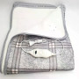 Електропростирадло Electric Blanket 150×120 см з підігрівом, сіре картате