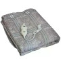 Електропростирадло Electric Blanket 150×120 см з підігрівом, сіре картате