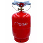 Газовий балон 12 л з пальником 22 см побутовий комплект