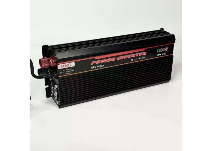Преобразователь 5 CORE UPS-1800A 1800W 12V • Инвертор 5 CORE UPS-1800A 12V-220V с зарядкой аккумулятора 20A и функцией UPS