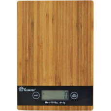 Ваги кухонні електронні Domotec MS-A Wood із сенсорним дисплеєм та платформою з дерева, до 5 кг