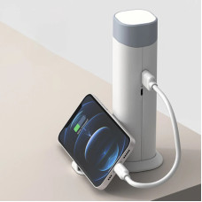 Ліхтар із функцією PowerBank ємністю 20000 мАг · Портативний бездротовий світлодіодний світильник з підзарядкою для телефону