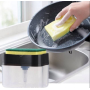 Кухонний диспенсер - органайзер для губки Soap Pump Caddy з дозатором миючого засобу, 380 мл
