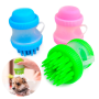 Щітка для миття тварин Cleaning Device The Gentle Dog Washer з силіконовими ворсинками для купання та масажу собак та кішок