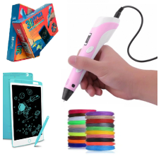3D Pen-6 Великий набір для творчості 3Д ручка з LCD дисплеєм, графічний планшет, 100 м пластику та трафарети в комплекті