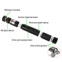 Лазерна вказівка ​​високої потужності Laser pointer YL-303 ∙ Потужний зелений лазер – промінь з акумулятором