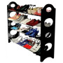 Полиця для взуття органайзер Amazing Stackable Shoe Rack ∙ Стійка - етажерка взуттєва на 4 полиці