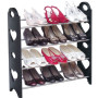 Полиця для взуття органайзер Amazing Stackable Shoe Rack ∙ Стійка - етажерка взуттєва на 4 полиці