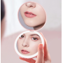 Кишенькове кругле дзеркало для макіяжу з LED підсвічуванням Pocket Mirror USB