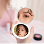 Кишенькове кругле дзеркало для макіяжу з LED підсвічуванням Pocket Mirror USB