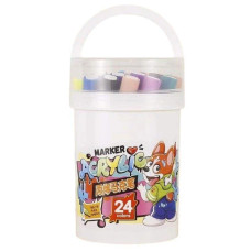 Набір акварельних маркерів 12 шт Water Color Pen 635-12 ∙ Акварельні маркери Water Color Pen 635-12