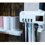 Автоматичний дозатор - диспенсер зубної пасти Toothbrush sterilizer / УФ-стерилізатор / Тримач зубних щіток / Органайзер для