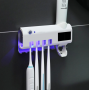 Автоматичний дозатор - диспенсер зубної пасти Toothbrush sterilizer / УФ-стерилізатор / Тримач зубних щіток / Органайзер для