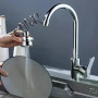 Аератор DT-255 на кран 3 режими • Насадка-аератор DT-255 Chrome для змішувача з гнучким шлангом і перемиканням струменя