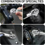 Набір головок New Tools DT-454 34 предмети • Набір торцевих головок New Tools DT-454 Torx та E-Torx 3/8″ у кейсі