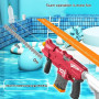 Водяний автомат дитячий Water Gun • Акумуляторний бластер з автоматичним набором води для літніх ігор на свіжому повітрі