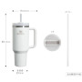 Термокружка Stanley Quencher H2.0 FlowState 1,18 л • Вакуумна кружка з кришкою 3-в-1 і трубочкою