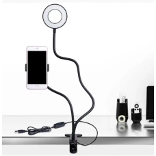 Набор блогера Professional Live Stream Кольцевая светодиодная LED лампа – кольцо с гибким держателем телефона
