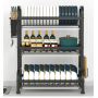 Багатофункціональний Стелаж-органайзер для зберігання кухонного посуду ∙ Стійка для кухні Dish Rack