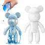 Флюїдне ведмежа Fluid Bear Bearbrick з фарбами, 23 см · Набір для творчості DIY Мишка Зроби сам