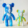 Флюїдне ведмежа Fluid Bear Bearbrick з фарбами, 23 см · Набір для творчості DIY Мишка Зроби сам