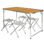 Розкладний стіл з 4 стільцями Folding Table для пікніка, риболовлі, дачі, 120х60 см Стіл-чемодан