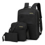 Рюкзак міський Backpack Комплект 3 в 1 місткий рюкзак для ноутбука з сумкою та гаманцем