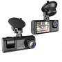 Відеореєстратор 3 камери Full HD 1080 Traffic recorder Z37 • Автомобільний відеореєстратор з трьома камерами DVR S1