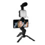 Комплект для влогінгу VIDEO-MAKING KIT AY49 для смартфона з перехідником Type-C • Набір блогера для телефону 4в1 AY-49