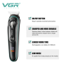 Професійний тример для бороди та вусів VGR V-075 ∙ Машинка VGR V-075 для стрижки волосся та бороди