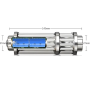 Лазер Laser B017 з п'ятьма насадками в кейсі ∙ Синя лазерна указка Laser B017 445 nm