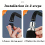 Аэратор DT-1222 360° с фильтром • Насадка на кран 360 Faucet Universal Pipe DT-1222 с 3 режимами и поворотным распылителем