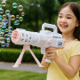Базука з мильними бульбашками Bazooka Bubble Gun • Дитяча іграшка для запуску бульбашок, вулиці, свят і активних ігор