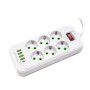 Мережевий подовжувач-фільтр PNS-03/D6 білий 3 м з LED-індикатором, 4 USB і PD Type-C