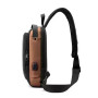 Нагрудна сумка Backpac XL-1514100 чорно-сіра маленька