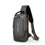 Нагрудна сумка Backpac XL-1514100 чорно-сіра маленька