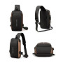 Нагрудна сумка Backpac XL-1514100 чорно-сіра маленька