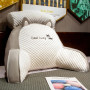 Подушка-спинка PILLOW-07 для дивана біло-сіра