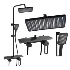 Змішувач для ванної кімнати Shower Set AND YLN16001H • Душова система з верхнім душем, ручною лійкою та стійкою