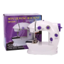 Швейна міні машинка Mini Sewing Machine SM-202A 4 в 1 портативна домашня машинка для шиття від мережі / батарей / педалі