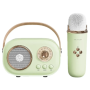 Акустична система «RETRO» з мікрофоном ∙ Бездротова портативна Bluetooth колонка на акумуляторі ∙ Міні-караоке