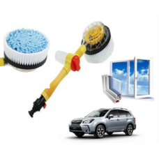 Вращающаяся насадка - щетка для шланга Water Blast Cleaner Roto Brush высокого давления с резервуаром для моющего средства