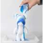 Флюидный медвежонок Fluid Bear Bearbrick с красками, 33 см · Набор для творчества DIY Мишка Сделай сам