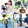 Комплект для влогінгу Video Making Kit AY49X для смартфона • Набір для блогінгу AY49X для смартфона з мікрофоном та світлом