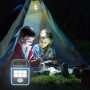 Фонарь-прожектор USB з сонячною панеллю та павербанком Solar LED light HS-8020